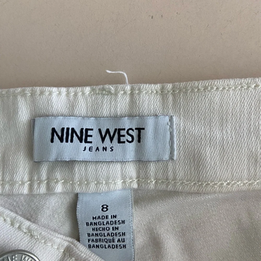 Nine West Off-White Jean Shorts